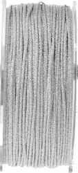 Fabi Κορδόνι Μεταλλικό Ασημί 5mm x 40m