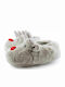Love4shoes 1222-0135 Papuci bărbați iarna animale Gri 1222-0135-000005