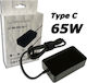 LC-Power USB-C Universal Φορτιστής Laptop 65W 20V 3.25A χωρίς Καλώδιο Τροφοδοσίας