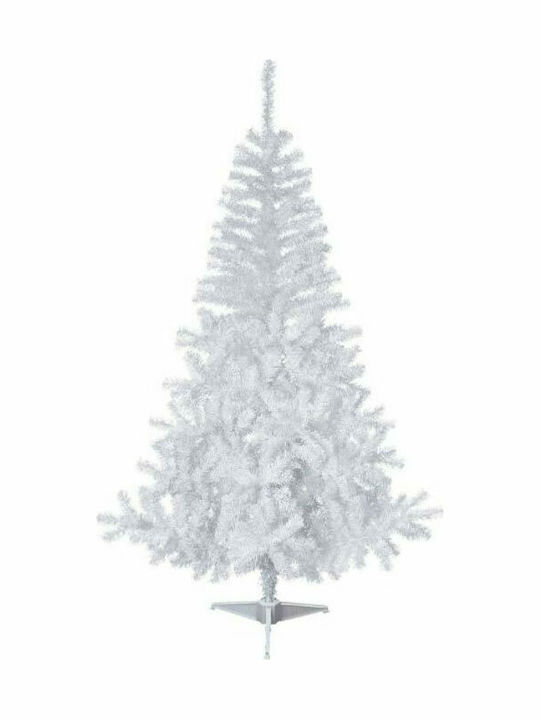 Sapin Elegant Christmas White Tree with Plastic Base H150cm