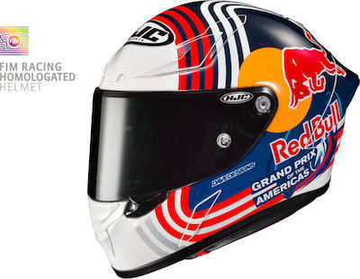 HJC RPHA 1 Red Bull Austin GP MC21 Motorradhelm Volles Gesicht ECE 22.06 KR6932