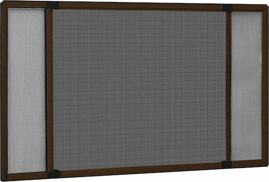 vidaXL Screen Window Sliding Brown from Fiberglass 75x193cm 149042