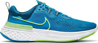Nike React Miler 2 Ανδρικά Αθλητικά Παπούτσια Running Μπλε