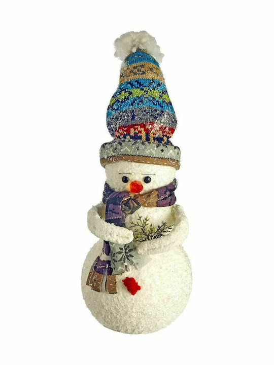 JK Home Decoration Christmas SNowman Figure White 30cm