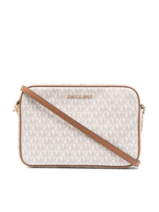 Leather Women's Bag Crossbody Beige
