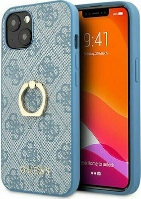 Guess 4G Ring Umschlag Rückseite Kunststoff Indigo/Blue (iPhone 13 Mini) GUE001713 GUHCP13S4GMRBL