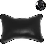 Carsun Car Pillow Car Neck Pillow Black made of PU Leather in Black Color LA-60