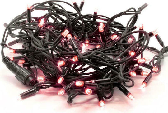 100 Λαμπάκια LED 10μ. Κόκκινα σε Σειρά