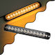 GloboStar Pro Series Waterproof Car Lightbar 10 Program Strobe Lighting Bar SMD 3030 LED 67cm - Orange