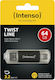 Intenso Twist Line 64GB USB 2.0 Stick cu conexiune USB-A & USB-C Negru