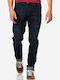 Herren Jeanshose Elastisch Regulär Fit Marineblaue