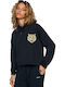 Damen Sweatshirt Kapuzen Schwarz