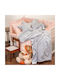 Melinen Blanket Fleece Starito Gray 160x220cm