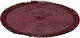 JK Home Decoration Platzdeckchen Rund Stoff Rot 35cm 1Stück