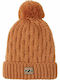 Good Vibes Γυναικείος Pom Pom Beanie Σκούφος Bronze