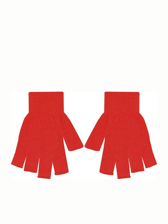 Stamion 11792 Κόκκινα Γυναικεία Γάντια με Κομμένα Δάχτυλα