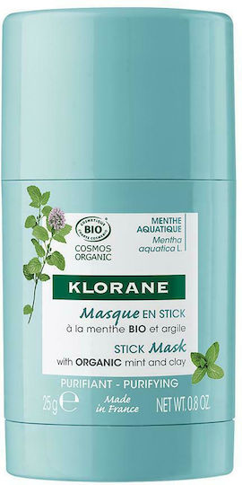 Klorane Aquatic Mint Gesichtsmaske für das Gesicht für Reinigung 25gr