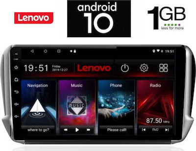 Lenovo Car-Audiosystem für Peugeot 208 / 2008 2020+ (Bluetooth/USB/AUX/WiFi/GPS) mit Touchscreen 9" LENOVO X5887_GPS
