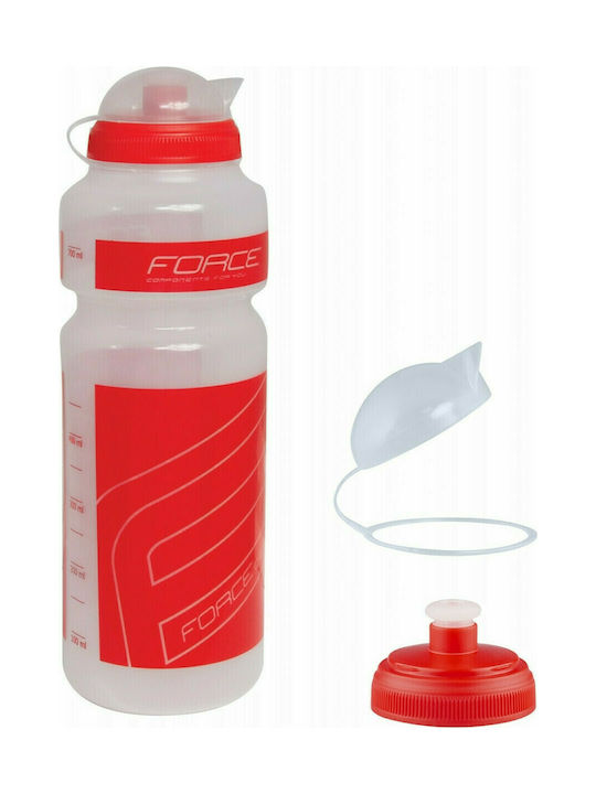 Force F Cycling Plastic Water Bottle 750ml Red