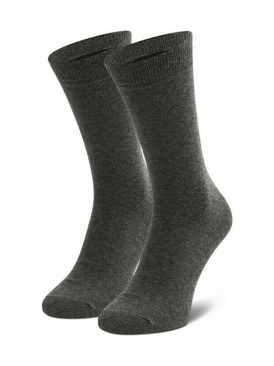 Jack & Jones Herren Einfarbige Socken Dark Grey Melange 1Pack