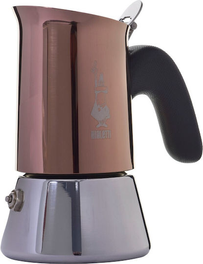 Bialetti Venus New 0007282/CN Μπρίκι Espresso 2cups Inox Copper