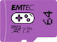 Emtec Gaming microSDXC 64GB U3 V30 A1 UHS-I 100MB/s