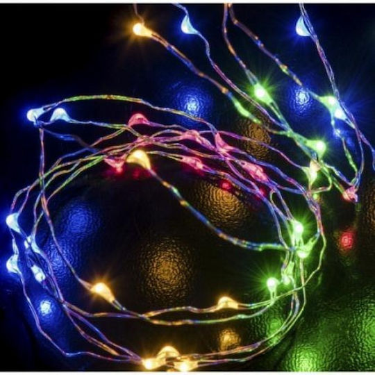 30 Lămpițe LED 3m. Multicolore Baterie tip Șir 1buc