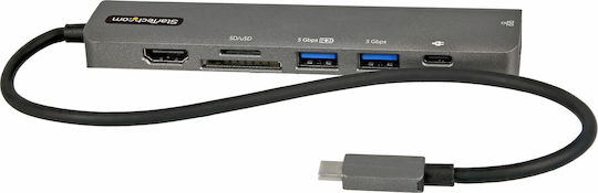 StarTech USB-C Docking Station with HDMI 4K PD Ethernet Gray (DKT30CHSDPD1)