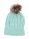 Kids Beanie Knitted Turquoise