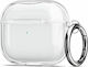 Spigen Ultra Hybrid Θήκη Σιλικόνης με Γάντζο Crystal Clear για Apple AirPods 3