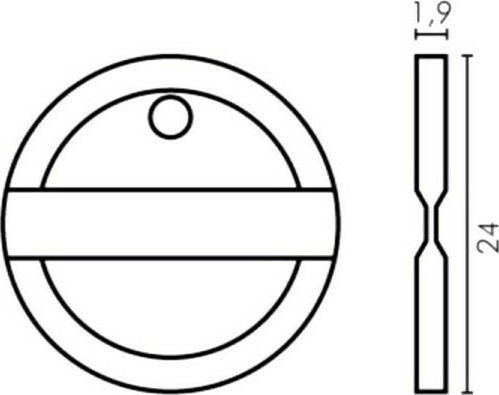 Nir Italia Type V 2 Grooves Type V 2 Grooves Permalink για Ποδοσφαιράκι Brand Coin Holder 1pcs