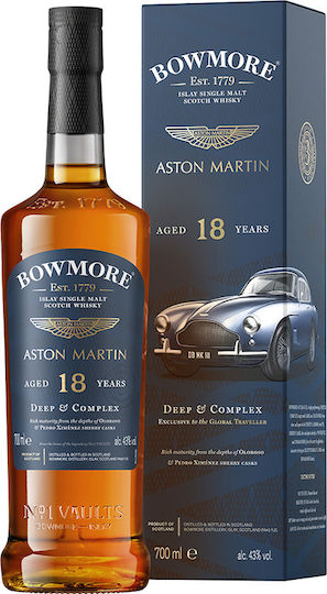 Aston Martin Single Malt Ουίσκι 18 Ετών Σκωτίας σε Κουτί 43% 700ml