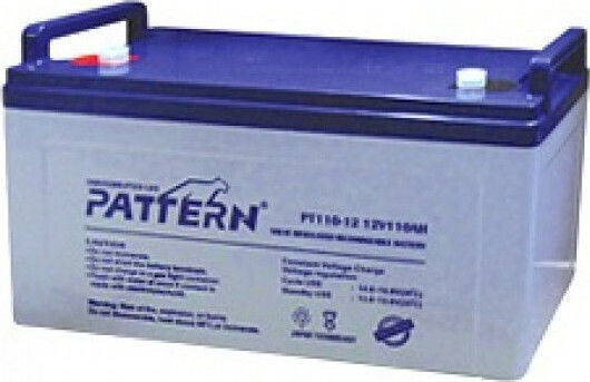 Pattern Battery Батерия за фотоволтаични системи Затворен тип Голям капацитет на разреждане 12V 110Ах (PT110-12)