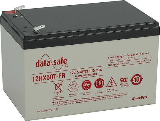 Enersys 12HX50FR Μπαταρία UPS με Χωρητικότητα 11Ah και Τάση 12V