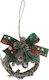 AGC Christmas Wreath Ornament Green 10x10cm