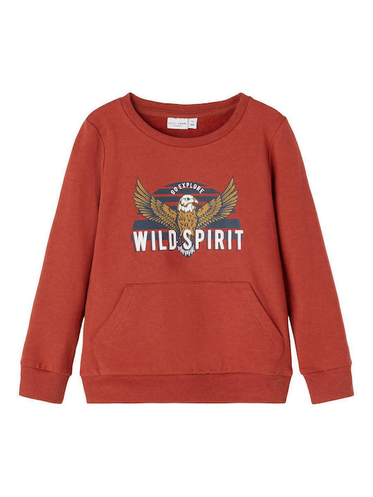 Name It Kinder-Sweatshirt mit Taschen Braun