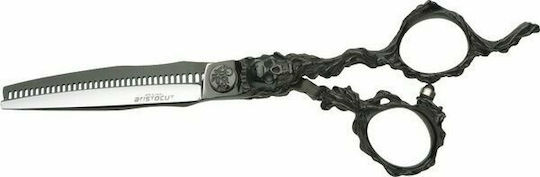 Aristocut Skull-Cut Black 6.0" 35T Hair Cutting Thinning Scissor 6"