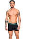 Herren Boxershorts Schwarz / Grün