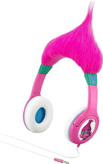 eKids Trolls Ενσύρματα Παιδικά On Ear Ακουστικά Ροζ