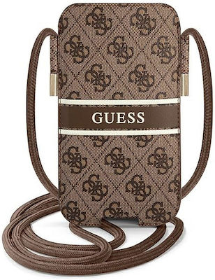 Guess 4G Stripe Beutel bis 6.7" Braun GUPHL4GDBR