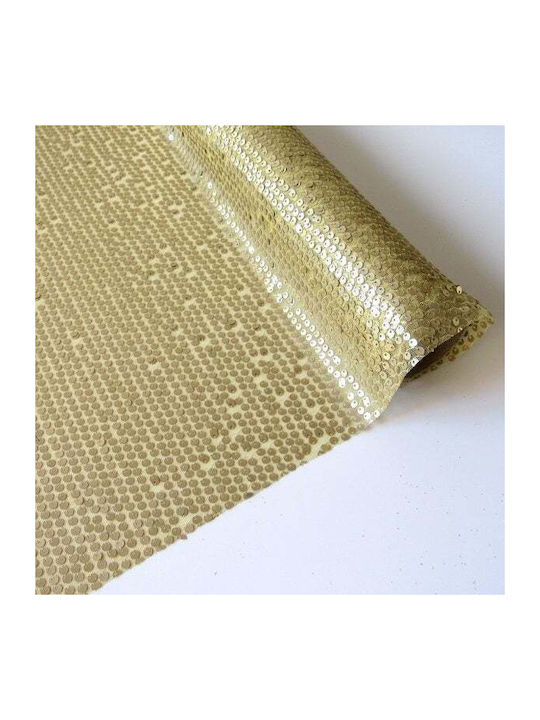 SPANGLE TABLETT ROLLE 45CMX2M (GOLD)