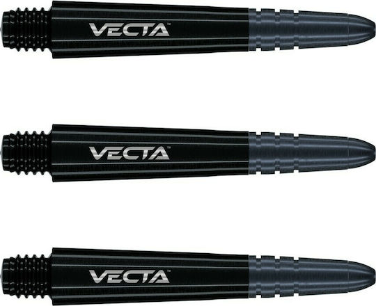 Winmau Vecta Black Short Stems Στελέχος για Βελάκια