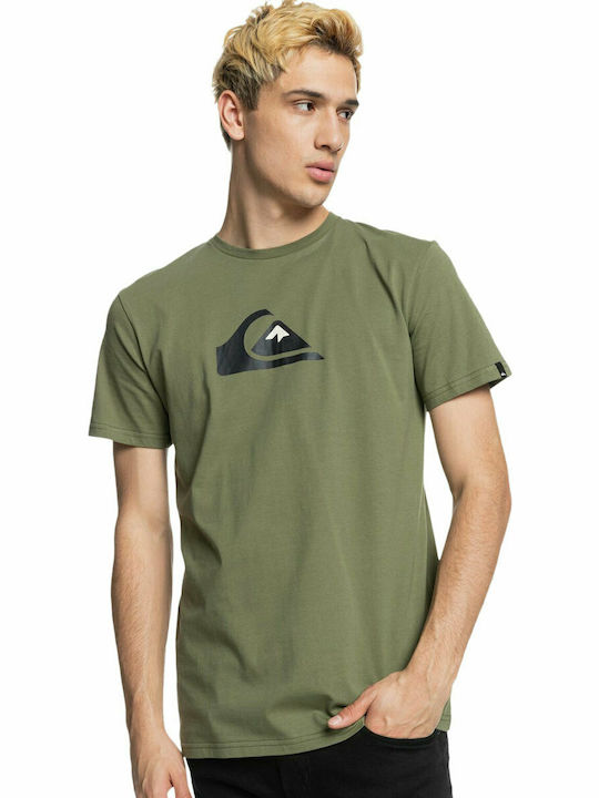 Quiksilver Comp Men's Short Sleeve T-shirt Khaki