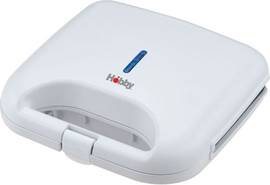 Hobby HSM-40356 Sandwich Maker pentru for 2 Sandwiches Sandvișuri 800W Albă