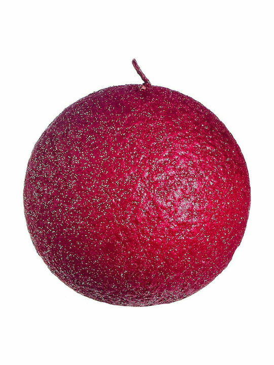 JK Home Decoration Crăciun Lumânare Burgundy 10cm.