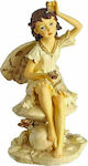 JK Home Decoration Weihnachtliche Figur Fee Beige