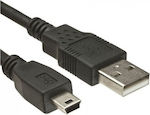FT Electronics USB 2.0 Cable USB-A male - mini USB-A male Μαύρο 1.5m (FTT16-607)