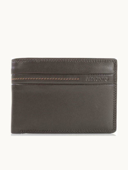 Armonto Leather Men's Wallet Classic Brown