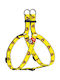 WauDog Dog Harness Superman 2 with SmartID Yellow 20mm x 50-80cm 31-155