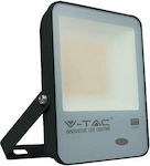 V-TAC Στεγανός Προβολέας IP65 Ισχύος 100W με Αισθητήρα Φωτός και Φυσικό Λευκό Φως σε Μαύρο χρώμα 20176